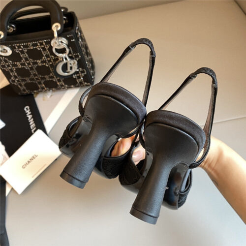 High Quality Luxury Chanel New Medieval Series Lace High Heels – Style 45670 product detail