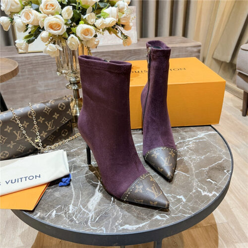 High Quality Luxury Louis Vuitton Cherie Pointed Ankle Boots – Style 74531 alternate view