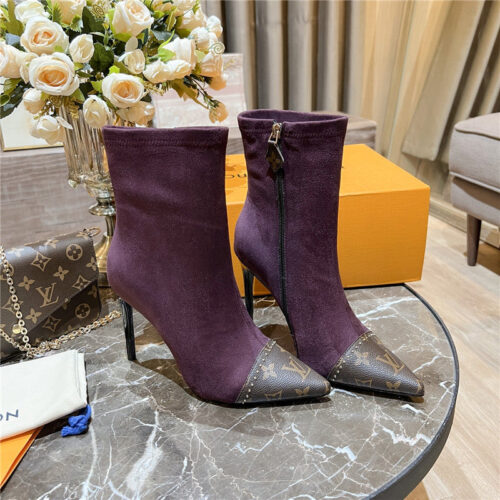 High Quality Luxury Louis Vuitton Cherie Pointed Ankle Boots – Style 74531