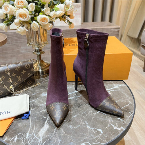 High Quality Luxury Louis Vuitton Cherie Pointed Ankle Boots – Style 74531 product detail