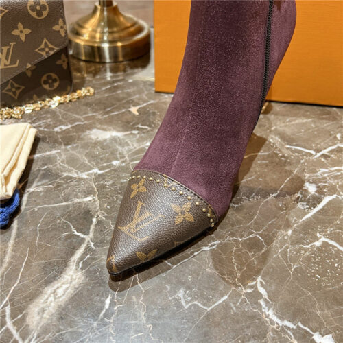 High Quality Luxury Louis Vuitton Cherie Pointed Ankle Boots – Style 74531 product detail