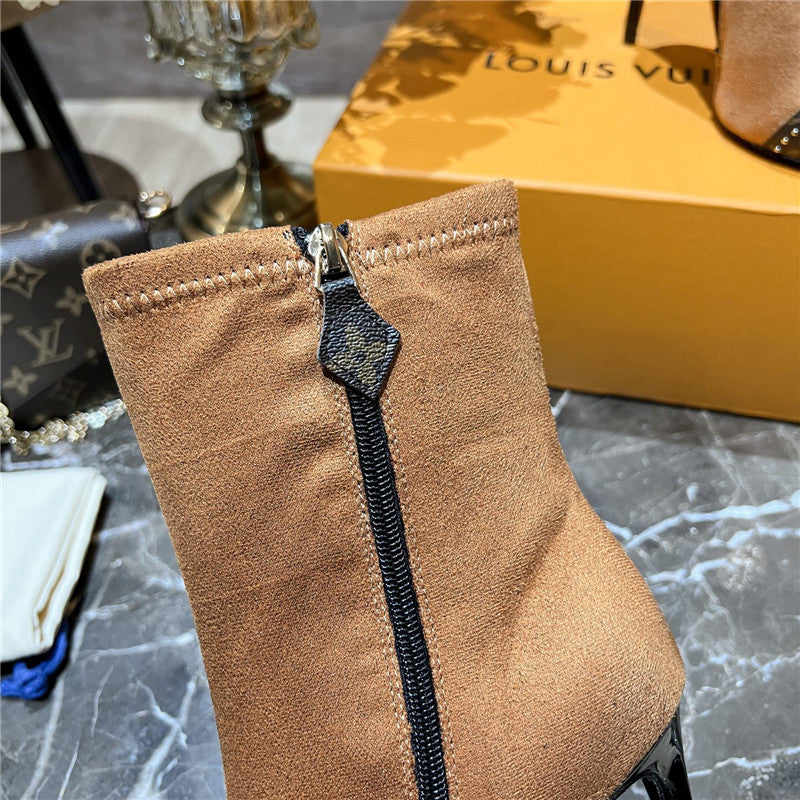 High Quality Luxury Louis Vuitton Cherie Pointed Ankle Boots – Style 76227 product detail