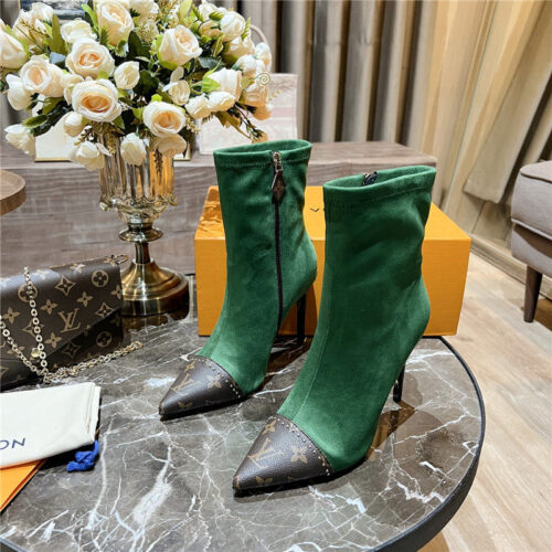 High Quality Luxury Louis Vuitton Cherie Pointed Ankle Boots – Style 43459 alternate view