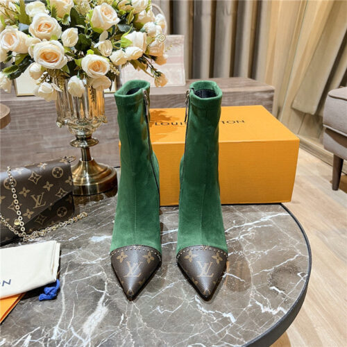 High Quality Luxury Louis Vuitton Cherie Pointed Ankle Boots – Style 43459 product detail