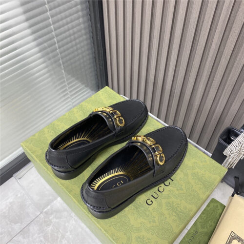 High Quality Luxury Gucci New Logo Round Toe Flat Shoes – Style 33427 product detail