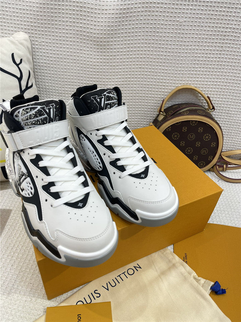 High Quality Luxury Louis Vuitton New Retro Basketball Shoes – Style 77603