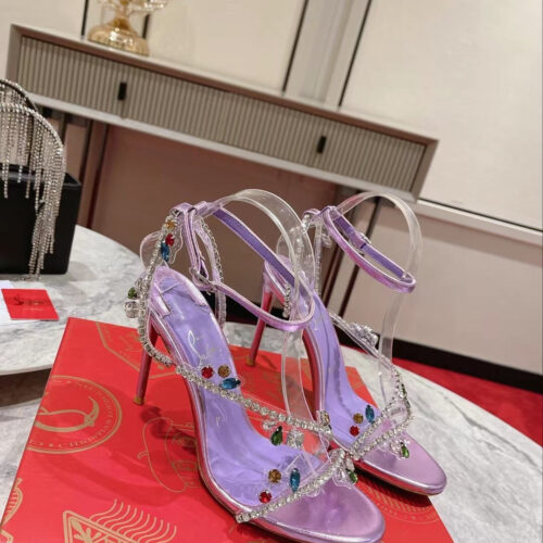 High Quality Luxury Christian Louboutin Crystal Chain Sandals