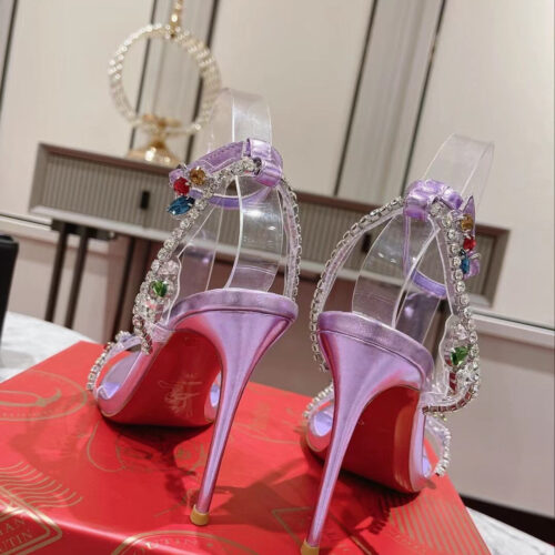 High Quality Luxury Christian Louboutin Crystal Chain Sandals product detail