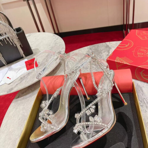 High Quality Luxury Christian Louboutin Crystal Chain Sandals – Style 92116 product detail