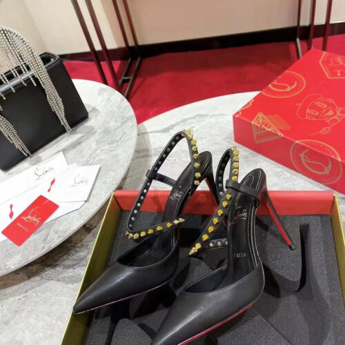 High Quality Luxury Christian Louboutin Lace Stud Sandals product detail