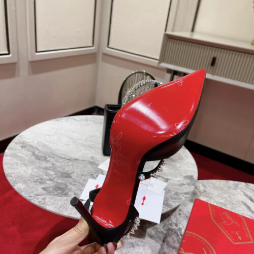 High Quality Luxury Christian Louboutin Lace Stud Sandals – Style 49108 product detail