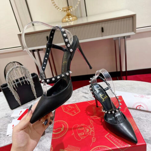 High Quality Luxury Christian Louboutin Lace Stud Sandals – Style 49108 product detail