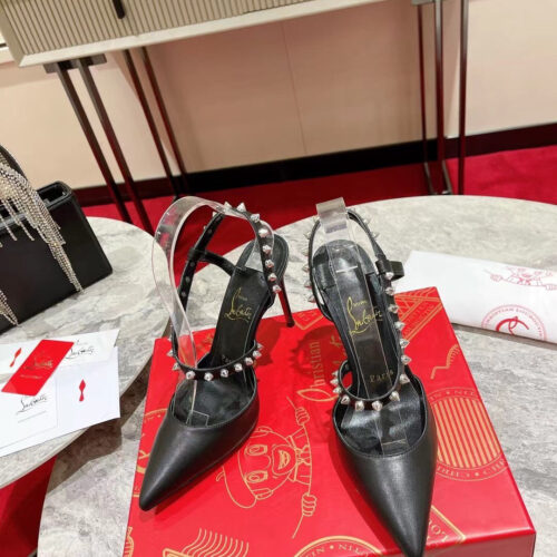 High Quality Luxury Christian Louboutin Lace Stud Sandals – Style 49108 product detail