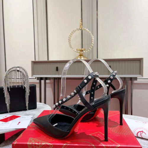 High Quality Luxury Christian Louboutin Lace Stud Sandals – Style 49108 product detail