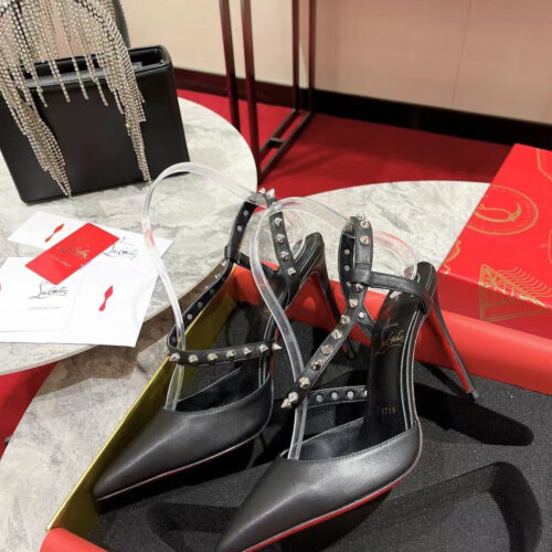 High Quality Luxury Christian Louboutin Lace Stud Sandals – Style 49108 product detail