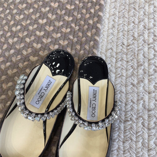 High Quality Luxury Jimmy Choo Rhinestone Slide Sandals – Style 62551 product detail