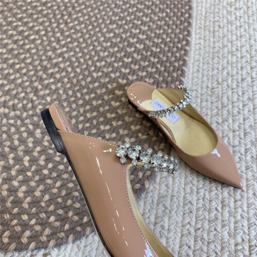 High Quality Luxury Jimmy Choo Rhinestone Slide Sandals – Style 00407 product detail