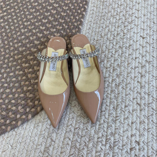 High Quality Luxury Jimmy Choo Rhinestone Slide Sandals – Style 00407 alternate view