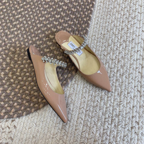 High Quality Luxury Jimmy Choo Rhinestone Slide Sandals – Style 00407 product detail