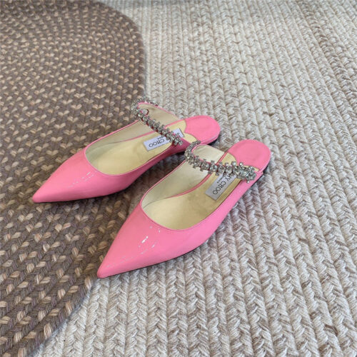 High Quality Luxury Jimmy Choo Rhinestone Slide Sandals – Style 90231