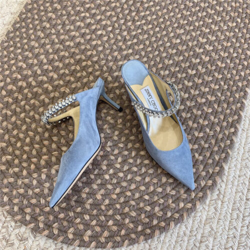 High Quality Luxury Jimmy Choo Rhinestone Slide Sandals – Style 85143 product detail