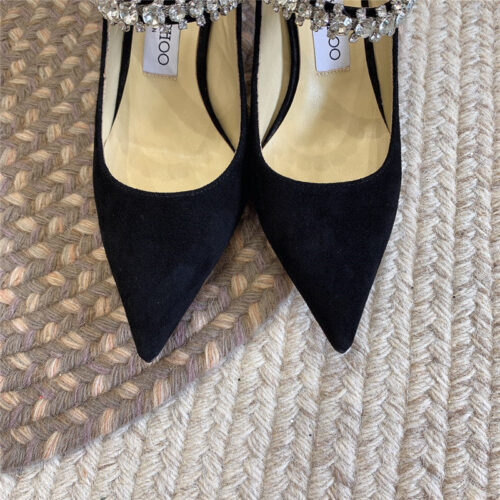 High Quality Luxury Jimmy Choo Rhinestone Slide Sandals product detail