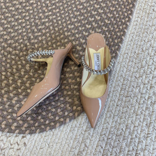 High Quality Luxury Jimmy Choo Rhinestone Slide Sandals – Style 09431 product detail