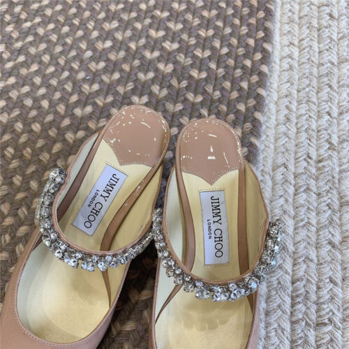 High Quality Luxury Jimmy Choo Rhinestone Slide Sandals – Style 09431 product detail