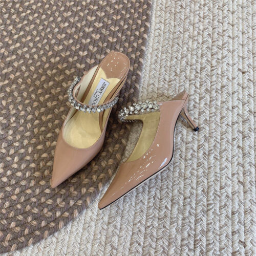 High Quality Luxury Jimmy Choo Rhinestone Slide Sandals – Style 09431 product detail