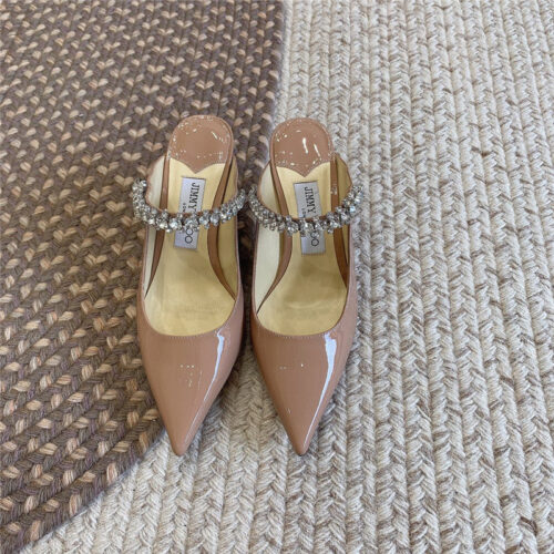 High Quality Luxury Jimmy Choo Rhinestone Slide Sandals – Style 09431 alternate view