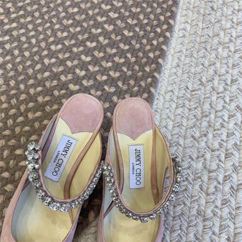 High Quality Luxury Jimmy Choo Rhinestone Slide Sandals – Style 69879 product detail