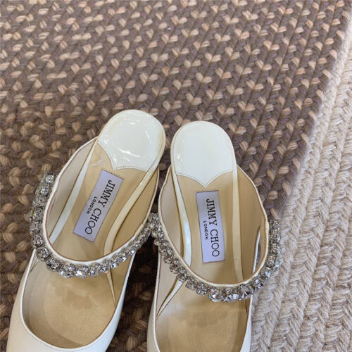 High Quality Luxury Jimmy Choo Rhinestone Slide Sandals – Style 33719 product detail
