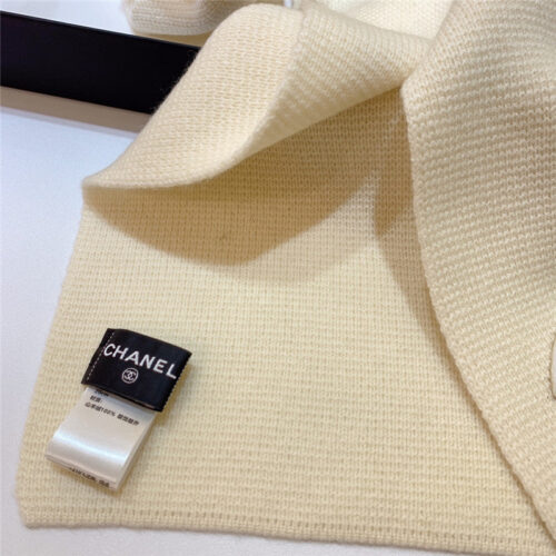 High Quality Luxury Chanel Logo Rhinestone Bead Gradient Scarf product detail