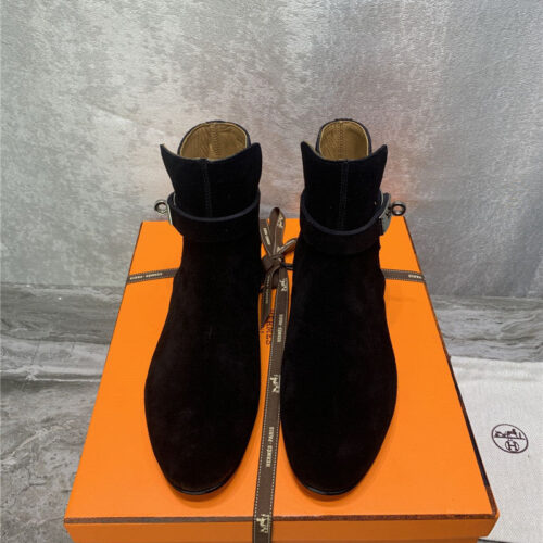High Quality Luxury Hermes Kelly Ankle Boots – Style 80003 alternate view