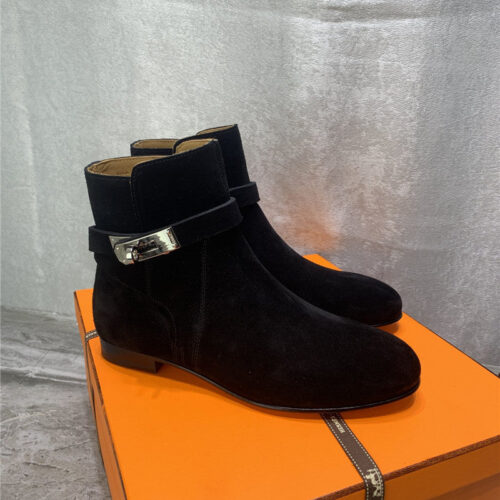 High Quality Luxury Hermes Kelly Ankle Boots – Style 80003