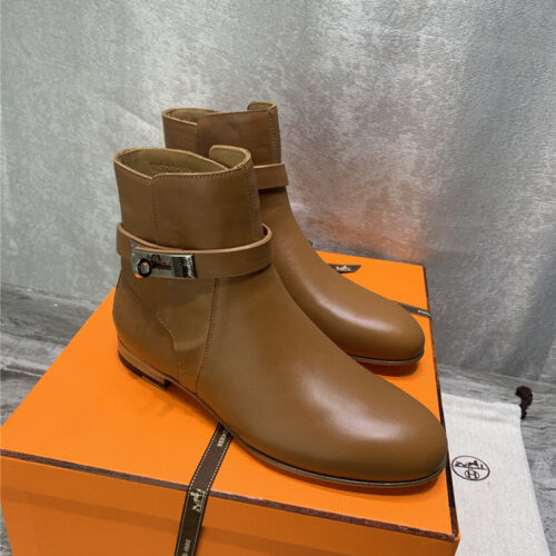 High Quality Luxury Hermes Kelly Ankle Boots