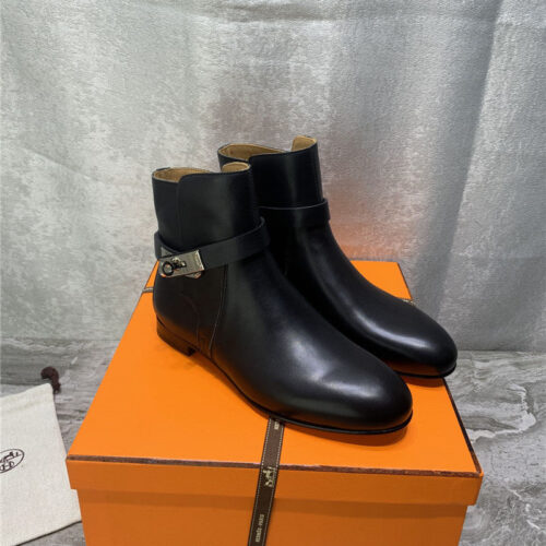 High Quality Luxury Hermes Kelly Ankle Boots – Style 78307