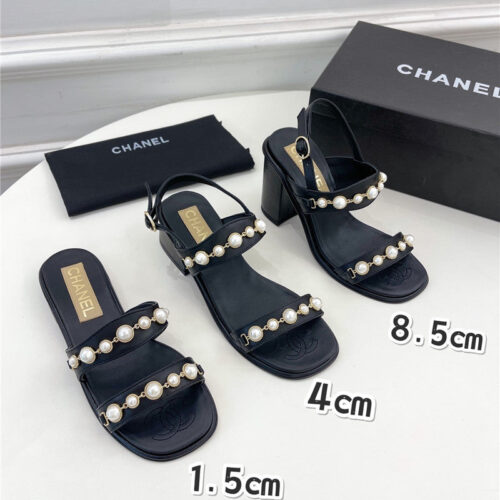 High Quality Luxury Chanel Counter Catwalk Pearl Sandals – Style 57158 product detail