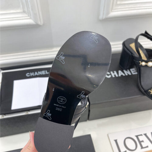 High Quality Luxury Chanel Counter Catwalk Pearl Sandals – Style 57158 product detail