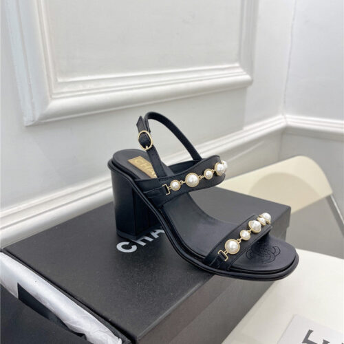 High Quality Luxury Chanel Counter Catwalk Pearl Sandals – Style 57158 product detail