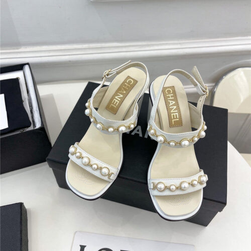 High Quality Luxury Chanel Counter Catwalk Pearl Sandals product detail