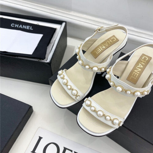 High Quality Luxury Chanel Counter Catwalk Pearl Sandals product detail