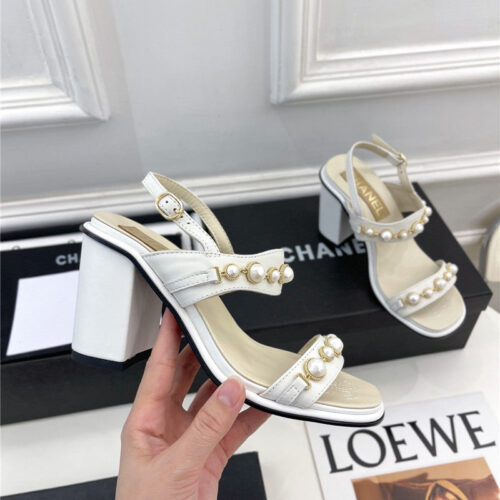 High Quality Luxury Chanel Counter Catwalk Pearl Sandals product detail