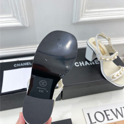 High Quality Luxury Chanel Counter Catwalk Pearl Sandals product detail