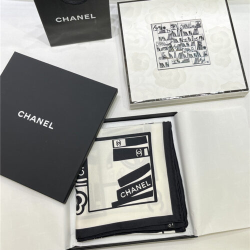High Quality Luxury Chanel Silk Scarf Womens product detail