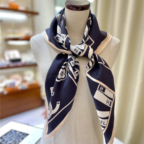 High Quality Luxury Chanel Silk Scarf Womens – Style 25138