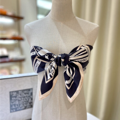 High Quality Luxury Chanel Silk Scarf Womens – Style 25138 product detail