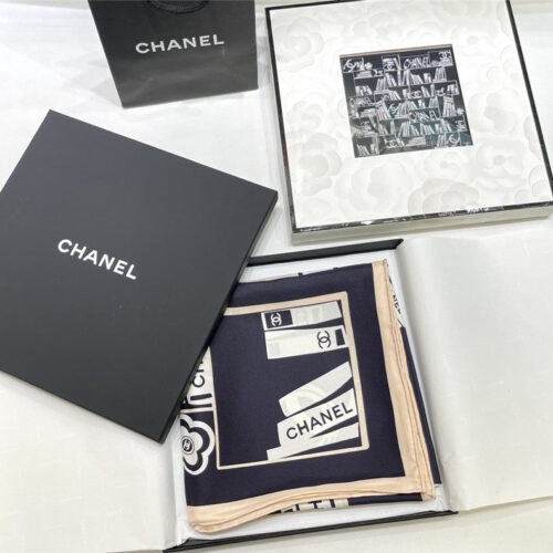 High Quality Luxury Chanel Silk Scarf Womens – Style 25138 product detail