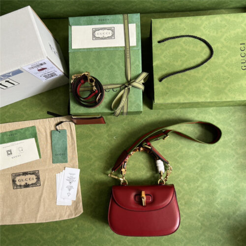High Quality Luxury Gucci Bamboo 1947 Series Bamboo Small Handbag – Style 03237 product detail