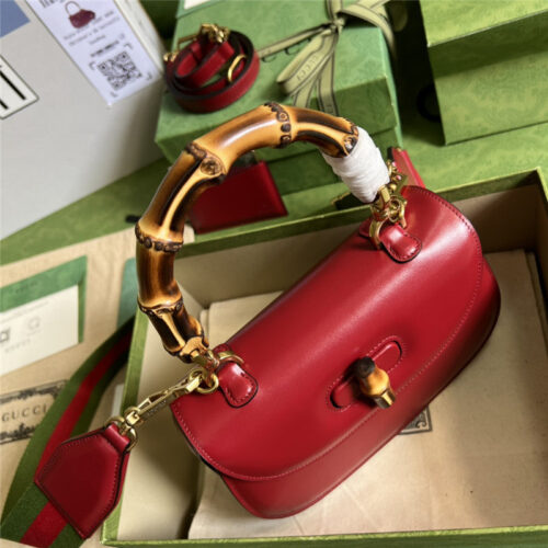 High Quality Luxury Gucci Bamboo 1947 Series Bamboo Small Handbag – Style 03237 product detail